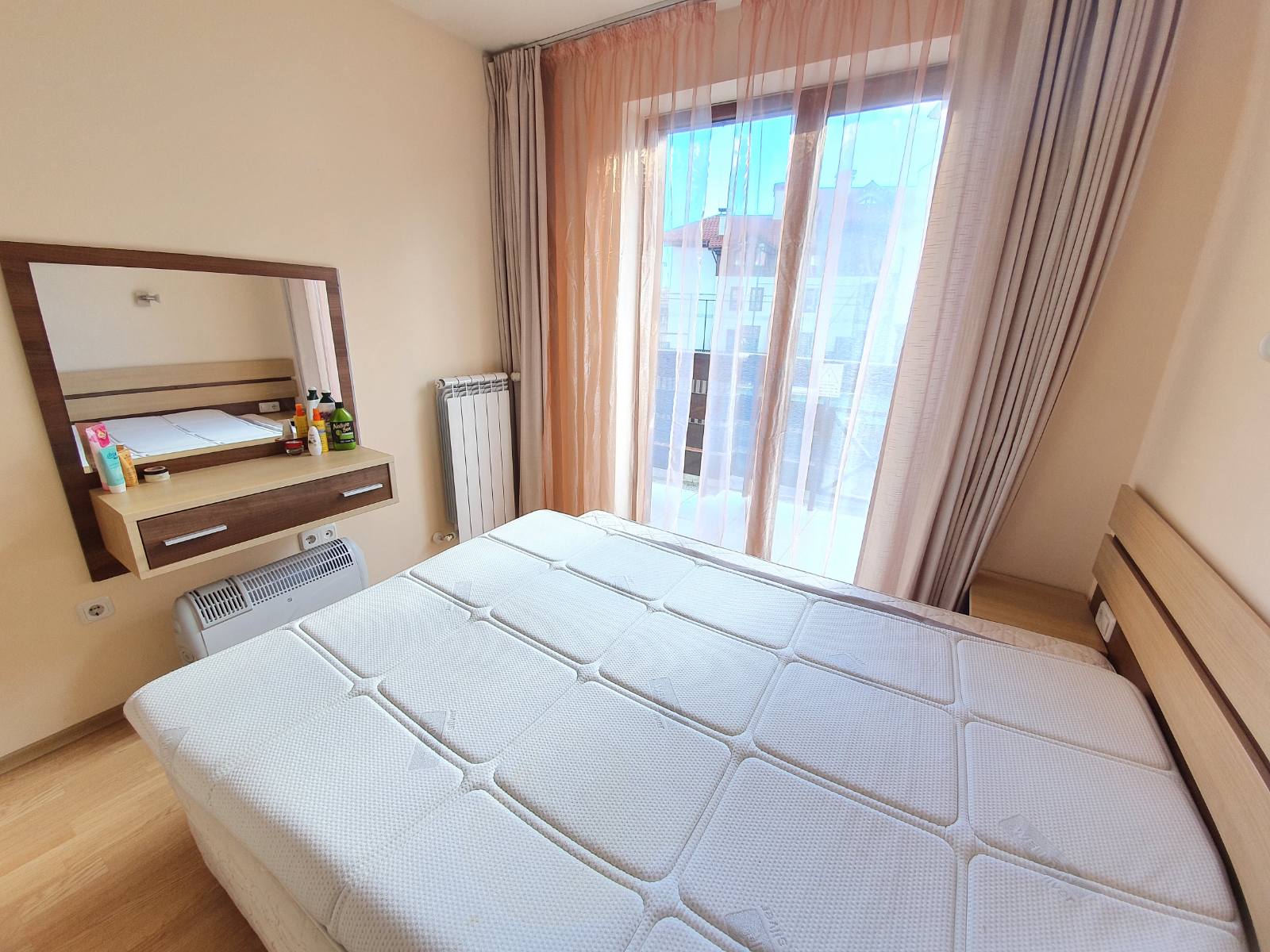 one-bedroom apartment with a view of the pirin mountain